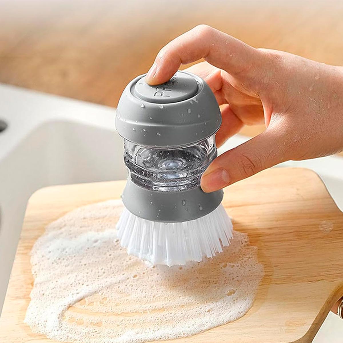 Cepillo Dispensador De Jabon